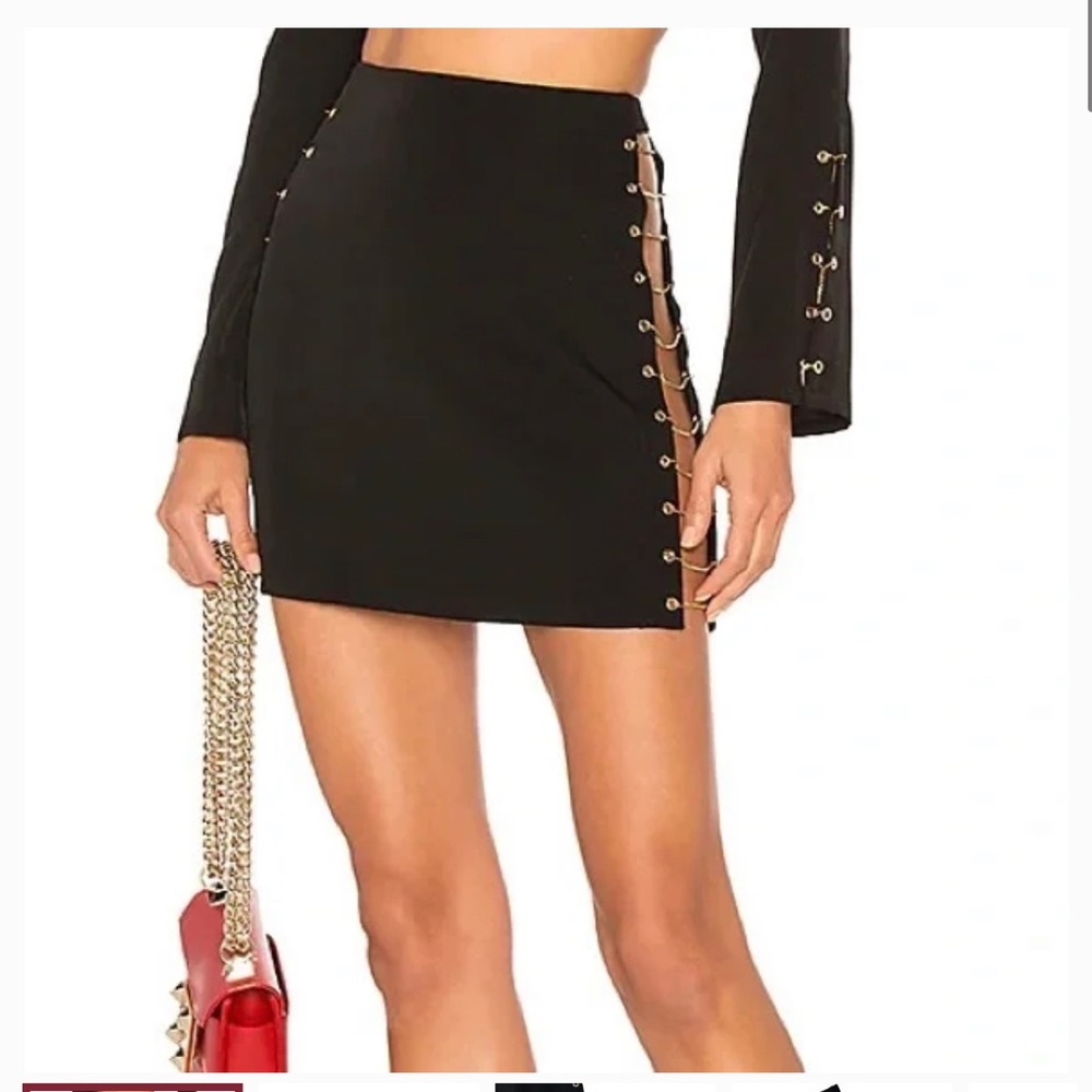 h:ours side chain mini skirt